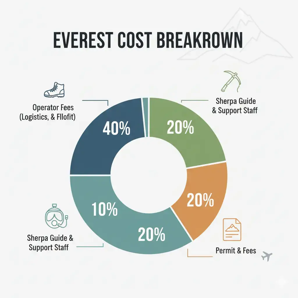 Everest Cost Breakdown infographic