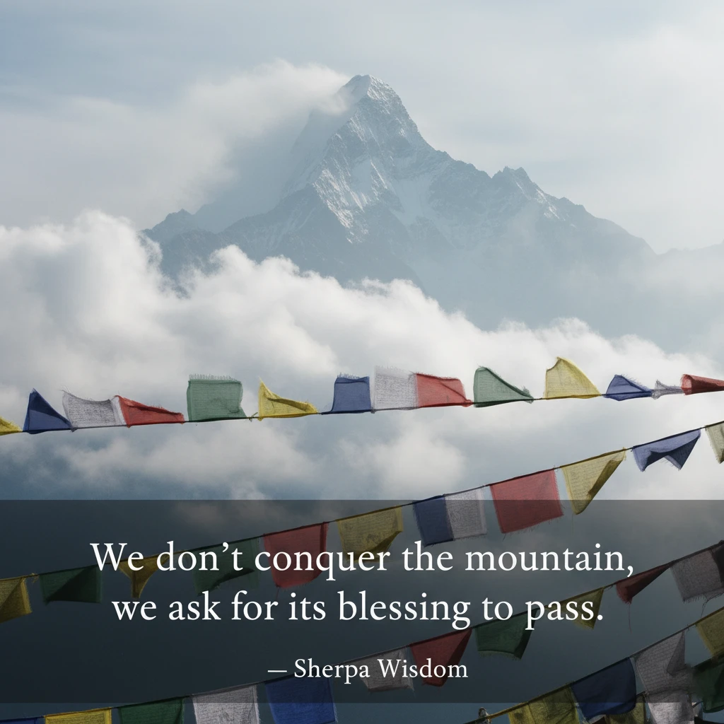Sherpa Wisdom quote card